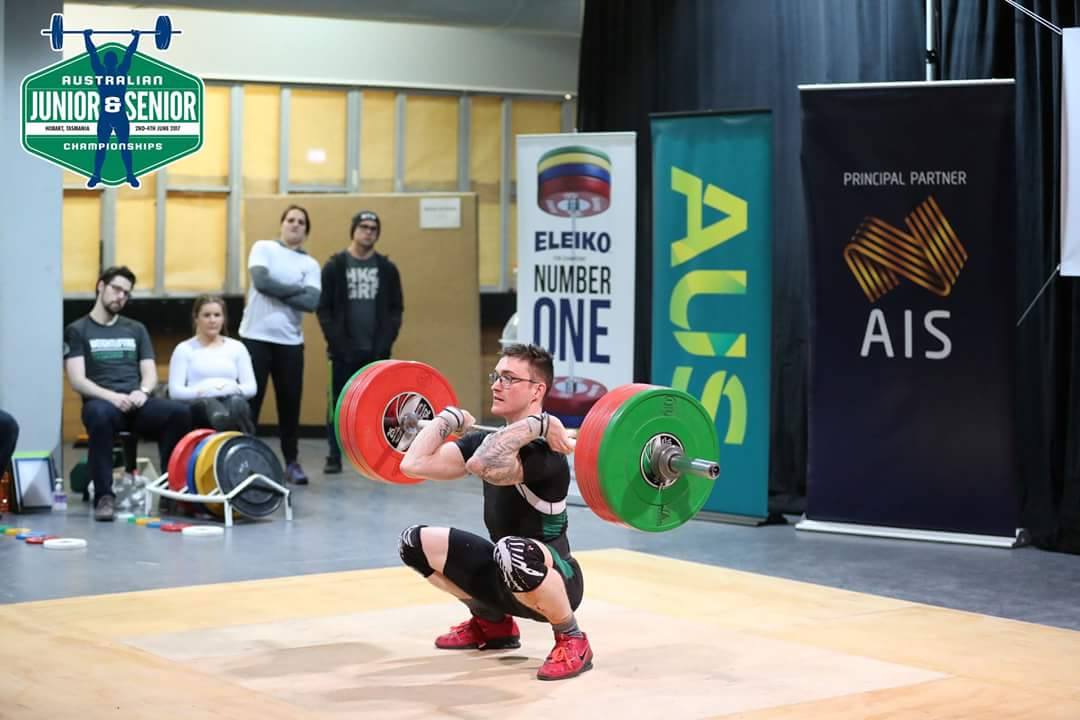 Sean Fitzgerald lifted in the 77Kg category ans was a bronze medallist