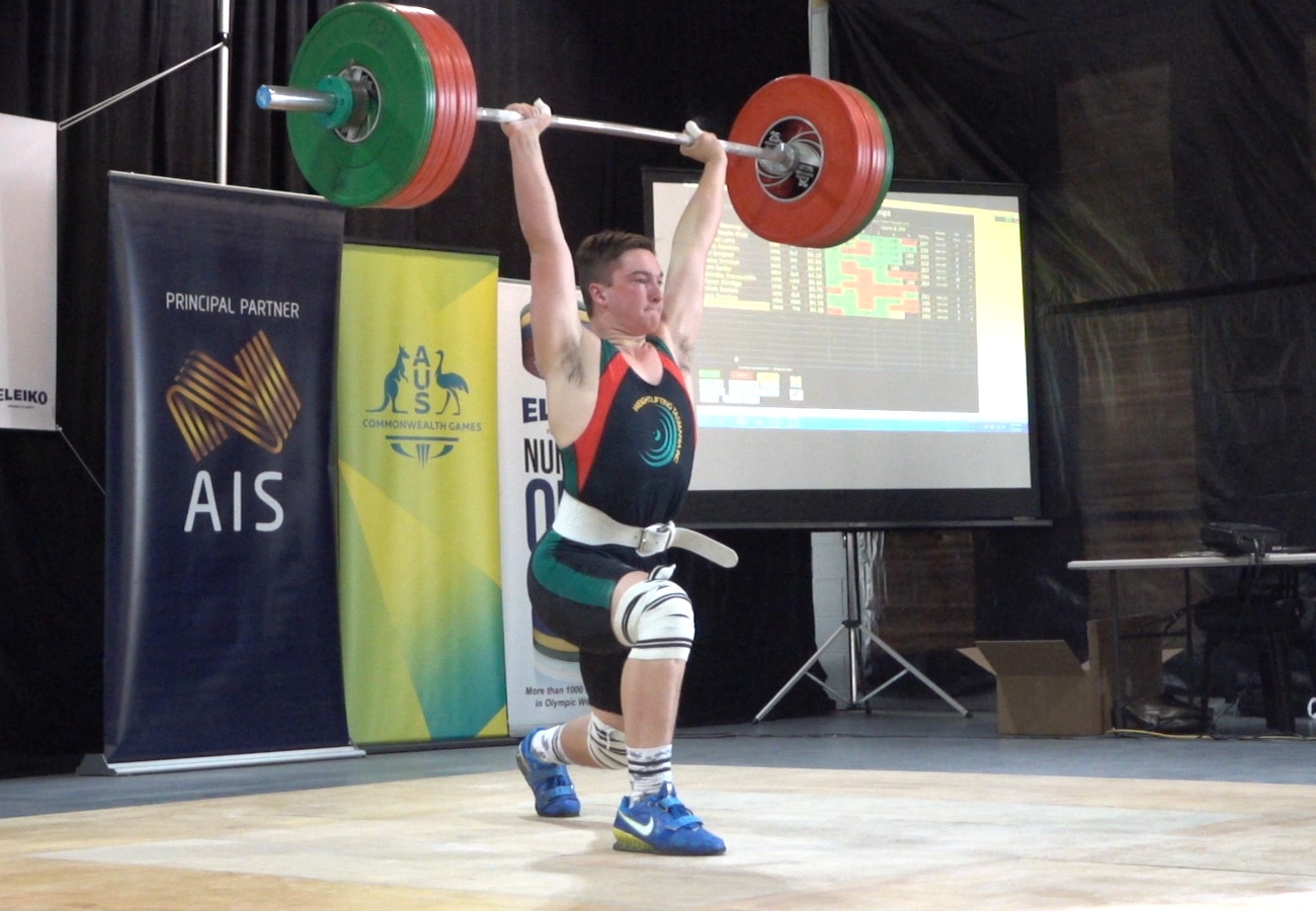 Zac Millhouse with 147Kg in CLean and Jerk