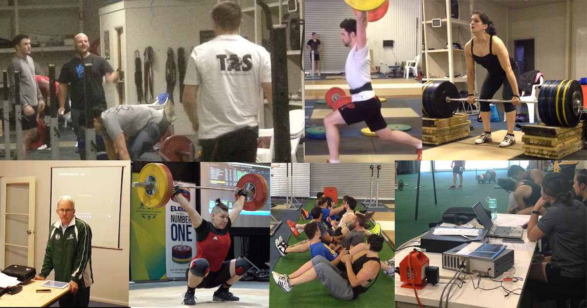 The Weightlifting Academy of Tasmania in action